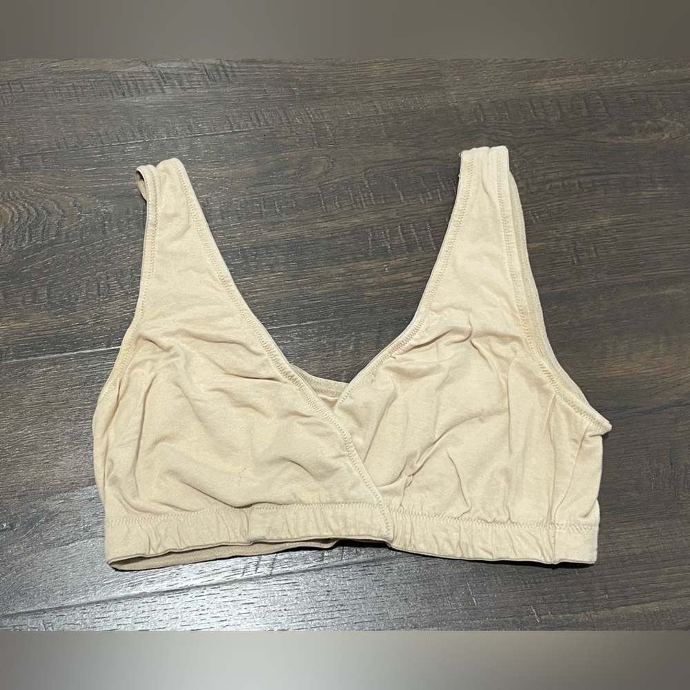 Motherhood Maternity Beige Wireless Nursing Bralette